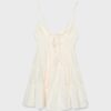 Short Flowing Dress with Tied Detail at the Back Short Flowing Dress with Tied Detail at the Back