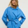Short Flowing Trench Coat with Belt Short Flowing Trench Coat with Belt
