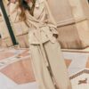 Short Flowing Trench Coat with Belt Short Flowing Trench Coat with Belt