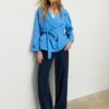 Short Flowing Trench Coat with Belt Short Flowing Trench Coat with Belt