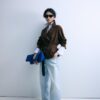 Short Flowing Trench Coat with Belt Short Flowing Trench Coat with Belt