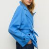 Short Flowing Trench Coat with Belt Short Flowing Trench Coat with Belt