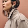 Short Flowing Trench Coat with Belt Short Flowing Trench Coat with Belt