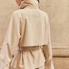 Short Flowing Trench Coat with Belt Short Flowing Trench Coat with Belt