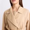 Short Flowing Trench Coat with Belt Short Flowing Trench Coat with Belt
