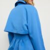 Short Flowing Trench Coat with Belt Short Flowing Trench Coat with Belt