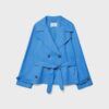 Short Flowing Trench Coat with Belt Short Flowing Trench Coat with Belt