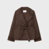 Short Flowing Trench Coat with Belt Short Flowing Trench Coat with Belt
