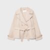 Short Flowing Trench Coat with Belt Short Flowing Trench Coat with Belt