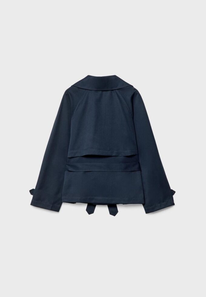 Short Flowing Trench Coat with Belt Short Flowing Trench Coat with Belt