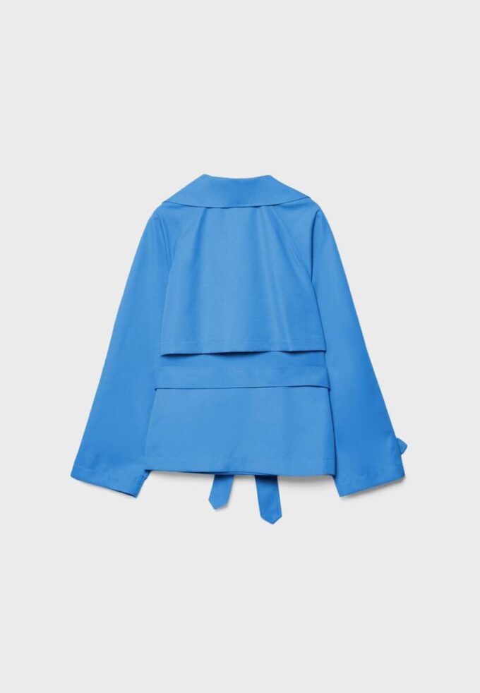 Short Flowing Trench Coat with Belt Short Flowing Trench Coat with Belt