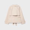 Short Flowing Trench Coat with Belt Short Flowing Trench Coat with Belt