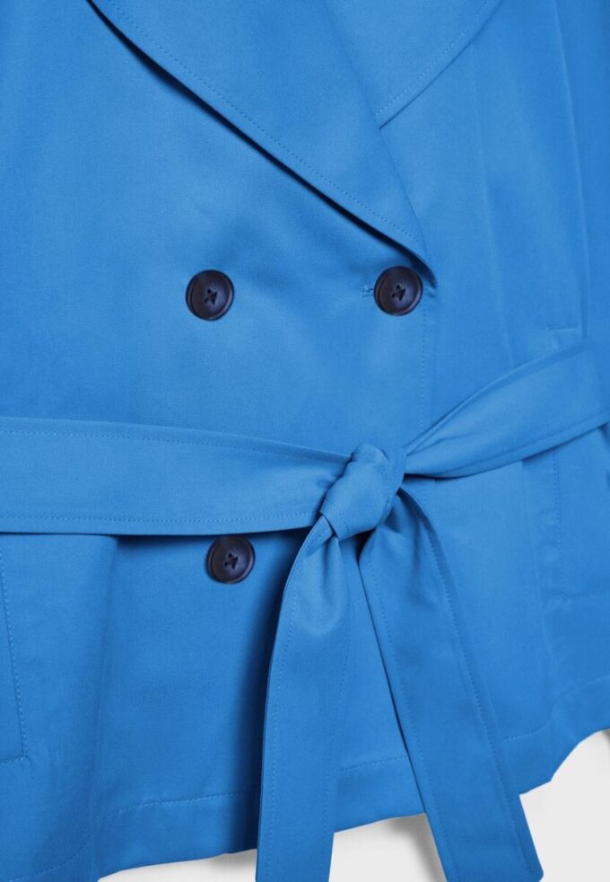 Short Flowing Trench Coat with Belt Short Flowing Trench Coat with Belt