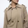 Short Fluid Trench Coat Short Fluid Trench Coat