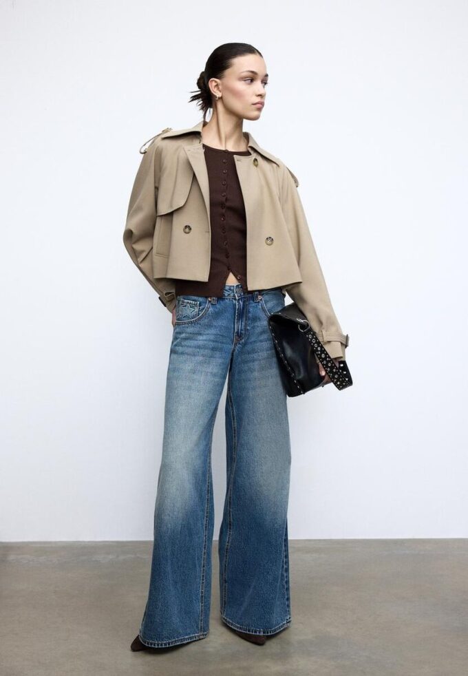 Short Fluid Trench Coat Short Fluid Trench Coat
