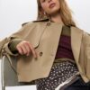 Short Fluid Trench Coat Short Fluid Trench Coat