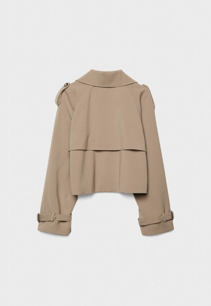 Short Fluid Trench Coat Short Fluid Trench Coat