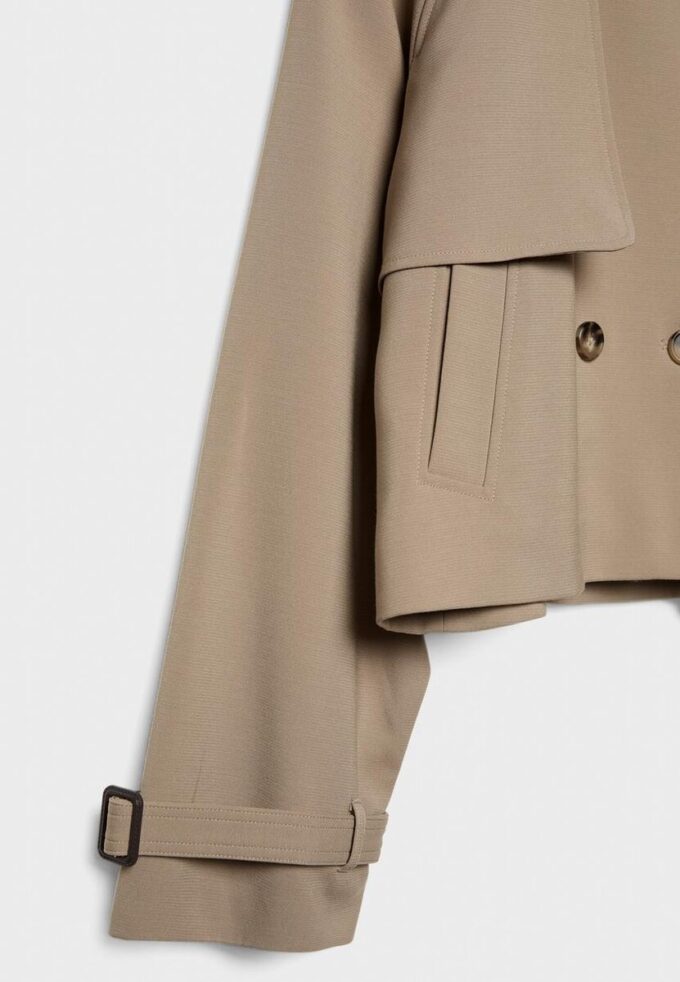 Short Fluid Trench Coat Short Fluid Trench Coat