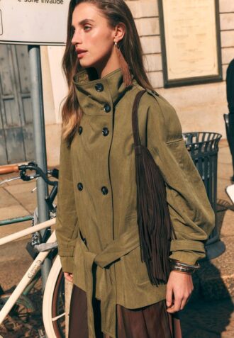 Short High Neck Trench Coat Short High Neck Trench Coat