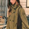 Short High Neck Trench Coat Short High Neck Trench Coat
