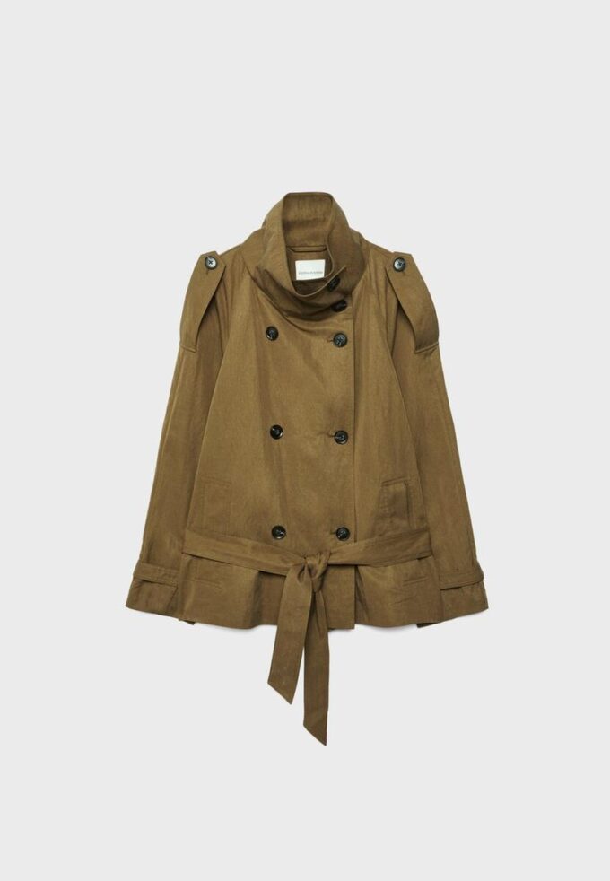 Short High Neck Trench Coat Short High Neck Trench Coat