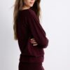 Short Knit Boat Neck Dress