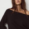 Short Knit Boat Neck Dress