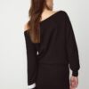 Short Knit Boat Neck Dress