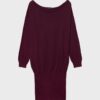 Short Knit Boat Neck Dress