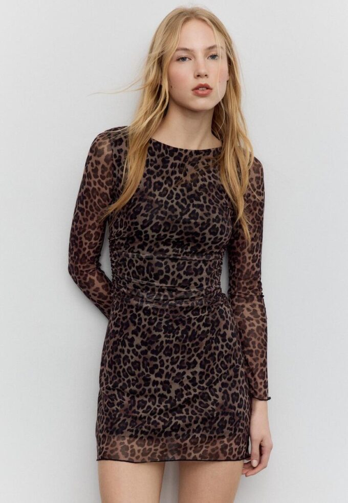 Short Printed Tulle Dress Short Printed Tulle Dress