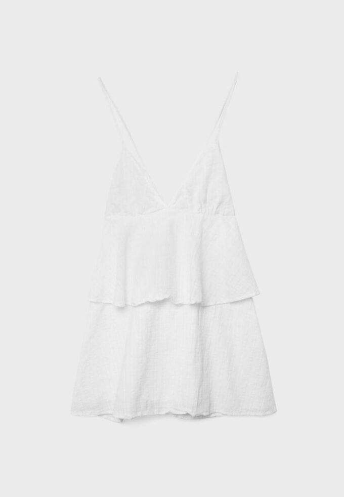 Short Ruffled Strappy Dress Short Ruffled Strappy Dress