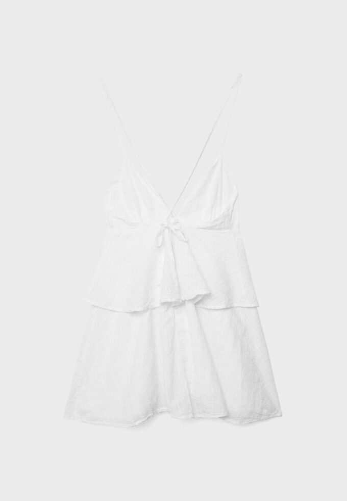 Short Ruffled Strappy Dress Short Ruffled Strappy Dress