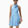 Short Satin Halterneck Dress