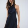 Short Satin Halterneck Dress