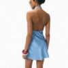 Short Satin Halterneck Dress