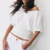 Short Sleeve Boat Neck T-Shirt
