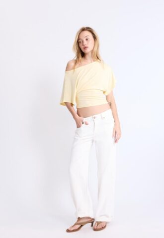 Short Sleeve Boat Neck T-Shirt