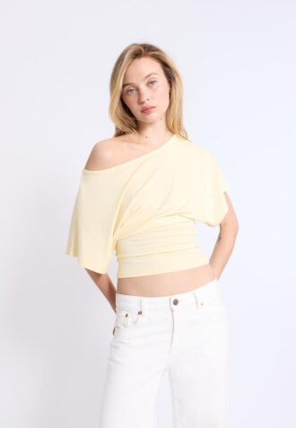 Short Sleeve Boat Neck T-Shirt