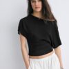 Short Sleeve Boat Neck T-Shirt