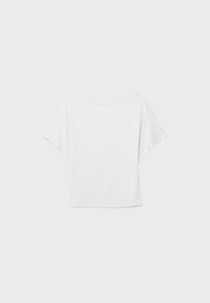 Short Sleeve Boat Neck T-Shirt