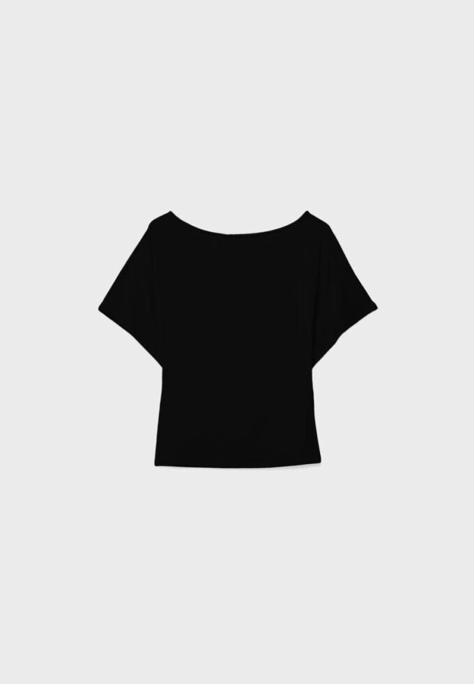 Short Sleeve Boat Neck T-Shirt