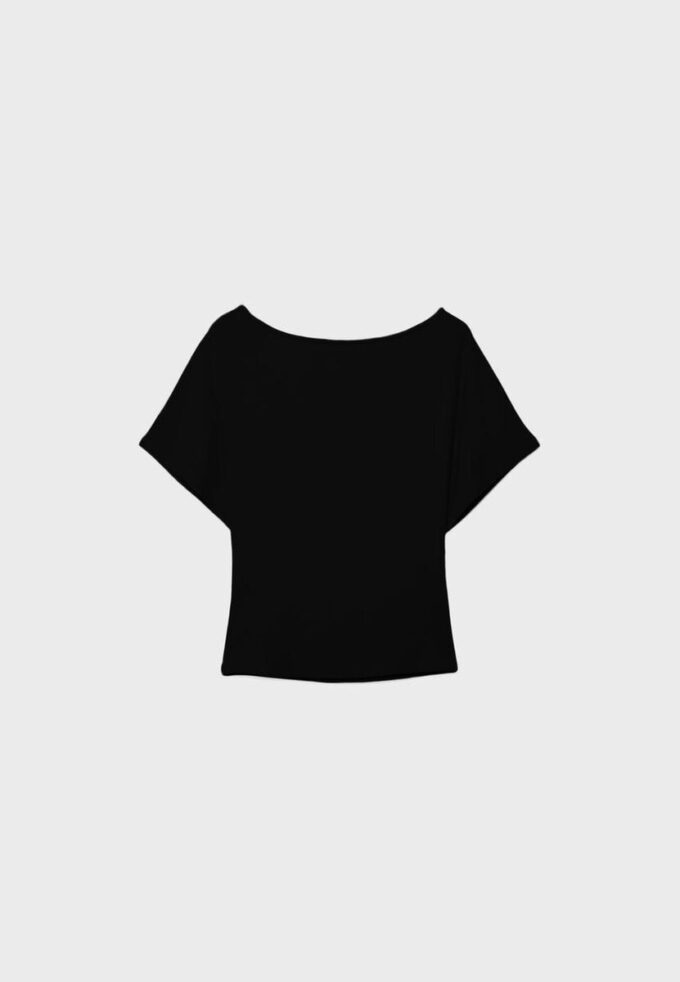 Short Sleeve Boat Neck T-Shirt