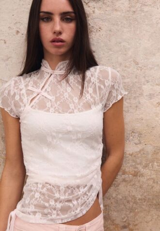 Short Sleeve Qipao Style T-Shirt