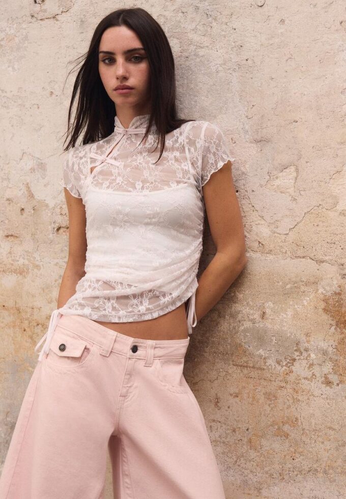Short Sleeve Qipao Style T-Shirt Short Sleeve Qipao Style T-Shirt