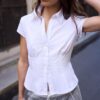 Short Sleeve Shirt with Underbust Seam