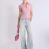 Short Sleeve Shirt with Underbust Seam Short Sleeve Shirt with Underbust Seam