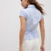 Short Sleeve Shirt with Underbust Seam Short Sleeve Shirt with Underbust Seam