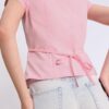 Short Sleeve Shirt with Underbust Seam Short Sleeve Shirt with Underbust Seam