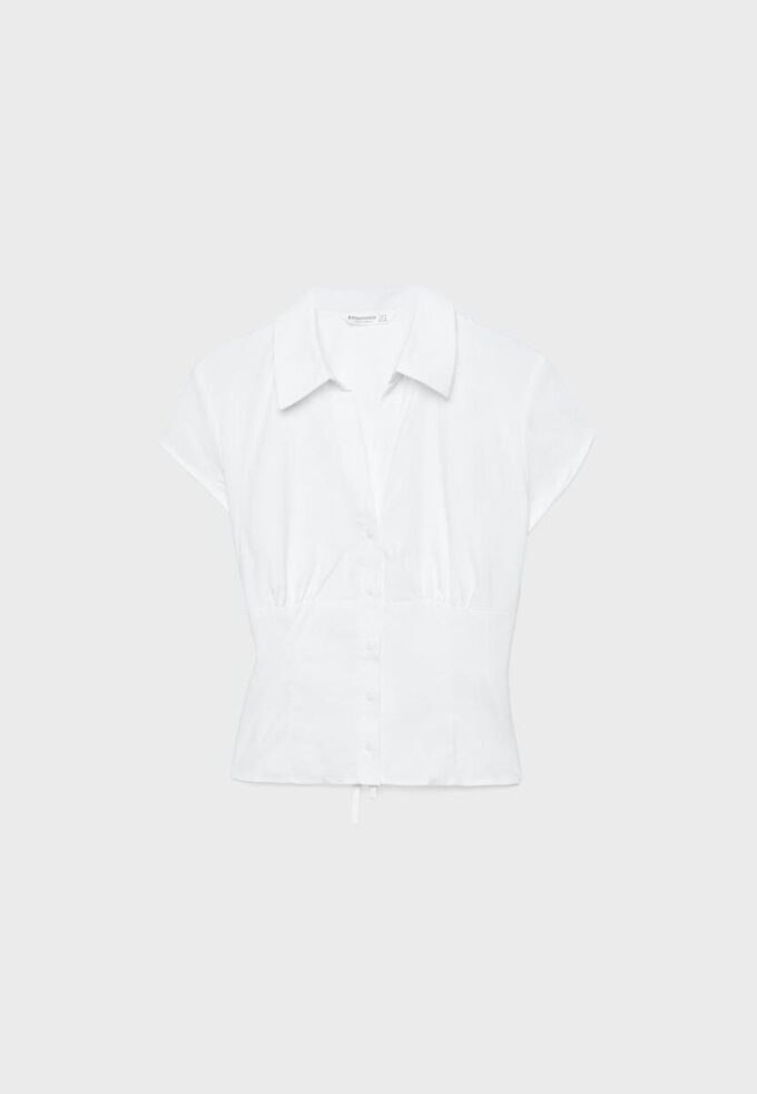 Short Sleeve Shirt with Underbust Seam