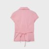 Short Sleeve Shirt with Underbust Seam Short Sleeve Shirt with Underbust Seam